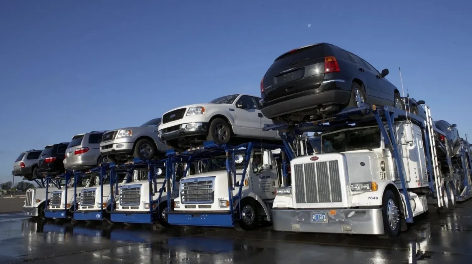 Voertuigtransport van Zoet Trading, wereldwijd op de weg